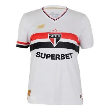 Imagem de Camiseta Fem New Balance Torcedor Home Spfc 2025 Cod:17288, Branco, GG
