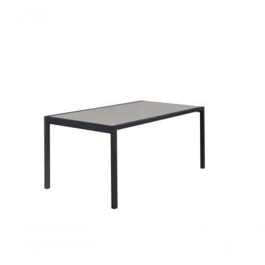 Imagem de Conjunto Mesa Atenas 160cm 6 Cadeiras Confort Gol Decor Champagne-preto-laminado-preto-preto