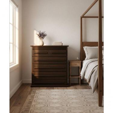 Imagem de Cômoda Gramado 1,20 X 55 X 1,00 - Madeira Maciça - Móveis De Gramado - Castanho