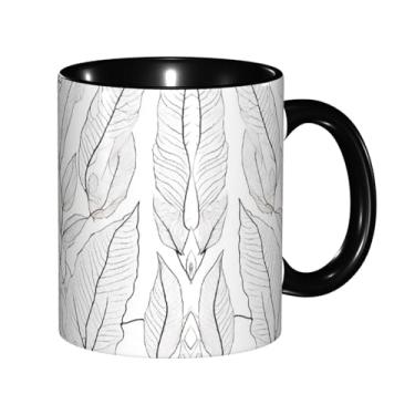 Imagem de Zeraoke Canecas de café criativas com estampa de endro e alecrim de manjericão, personalizado, presente para família, tamanho de 325 ml, unissex