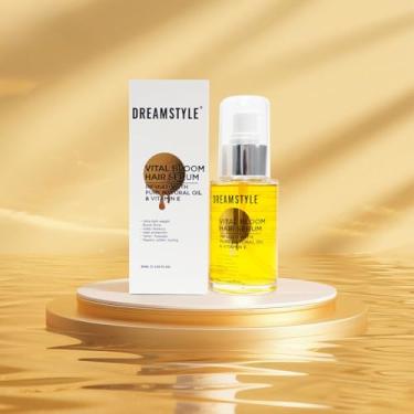 Imagem de Monaluxe Óleo de cabelo Vital Bloom Sérum capilar, óleo natural puro e vitaminas, suaviza o frizz e adiciona brilho, fortalece todos os tipos de cabelo (2,02 Fl Oz)