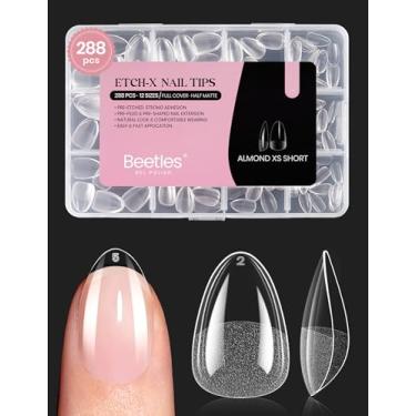 Imagem de beetles Gel Polish Pontas De Unha Curtas Beetles, Amêndoa, 12 Tamanhos, 288 Peças, Pré-Moldadas, Transparentes, Cobertura Total, Para Gravação, Unhas Acrílico, Cola Meninas, Mulheres, Design Artísti