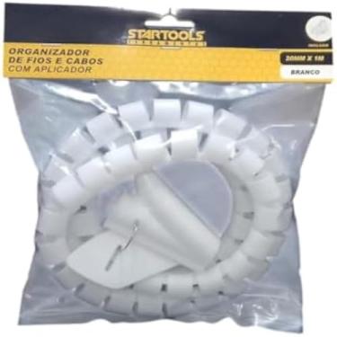 Imagem de Canaleta plastica para organizacao, fios e cabos, aplicacao simples, branca, util