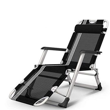 Imagem de LMJYU Cadeiras espreguiçadeiras premium acolchoadas com gravidade zero - Espreguiçadeira dobrável e reclinável resistente ao ar livre com almofada de cabeça - Feita de estrutura de aço para pátio