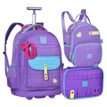Imagem de Kit Rebecca Bonbon Mochila Rodinha Lancheira T�rmica Estojo Box Soft RB (Lil�s)