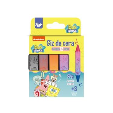 Imagem de DAC - Giz de Cera Bicolor com 12 Cores - Bob Esponja