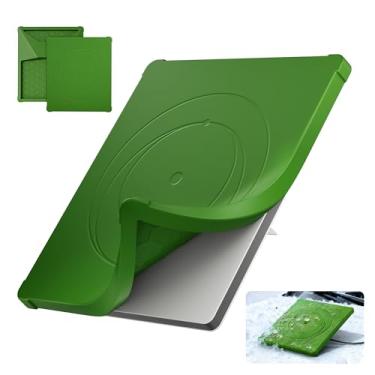 Imagem de Starlink Mini capa protetora de silicone resistente, aberturas hexagonais de dissipação de calor, 4 x cantos de armadura reforçados com absorção de choque, capa à prova de poeira para todos os climas