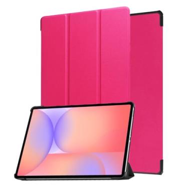 Imagem de SFFINE Capa para tablet Samsung Galaxy Tab S10 Lite / S10 FE / S9 FE de 10,9 polegadas 2025/2023, capa protetora magnética inteligente de couro PU com suporte flip e hibernar/despertar automático