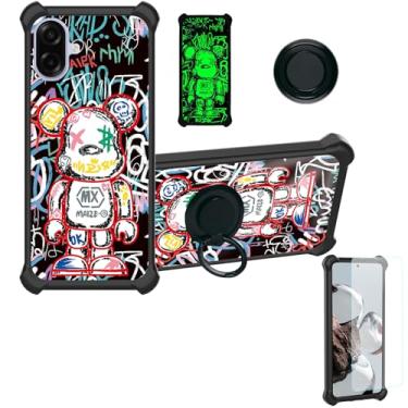 Imagem de Aroepurt Capa compatível com Samsung Galaxy A07 5G / A06 5G [proteção espessa de silicone macio][efeito luminoso] YGH-MXX