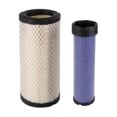 Imagem de GETOPAUTO Kit de filtro de ar R140142270 R240142280, filtros de ar de minicarregadeira compatíveis com Kubota KX121-3 KX121-3S KX161-3 KX161-3S M4700 M4800 M4900 M5400 MX4400 700 MXX. 5000 MX5100