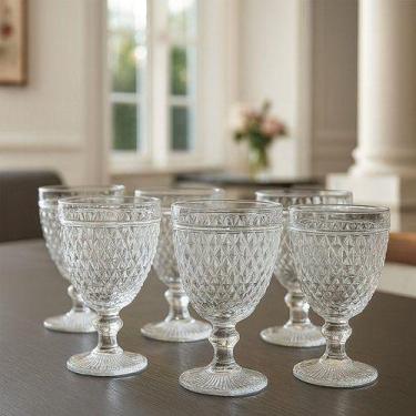 Imagem de Conjunto 2 Taça Vinho Bico de Abacaxi Transparente - WELLMIX