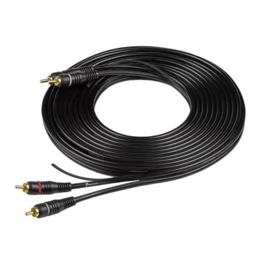 Imagem de Cabo Rca Permak Ouro 5m Fio 4mm Preto