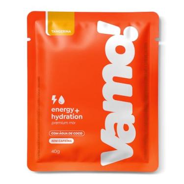 Imagem de Vamo! Bebida esportiva para tenistas - Pré & Intra treino, Energia, hidratação, foco e resistência em quadra, Suplemento energético e repositor isotônico (Tangerina s/cafeína)