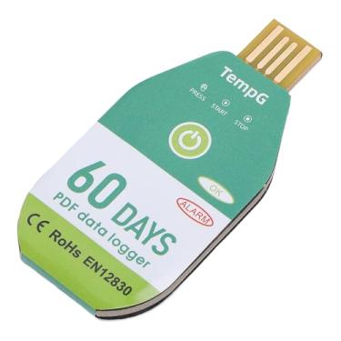 Imagem de Pissente Registrador de Dados de Temperatura USB Monitor de Temperatura Termômetro Com Relatório PDF Resistente à água IP67 Capacidade de Dados 18000 para Contêineres Refrigerados de (60 dias)