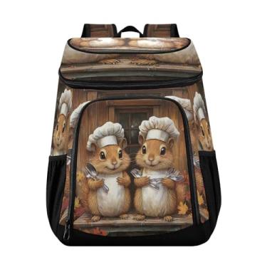 Imagem de Mochila Cute Chef Chef 36 latas com refrigerador térmico de praia lancheira