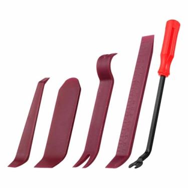 Imagem de HARFINGTON Kit de ferramentas de remoção de acabamento de carro de plástico para remoção de prendedor automático sem arranhões, conjunto de ferramentas para painel interno de janela de porta de carro