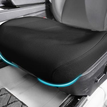 Imagem de Erivis 1 capa de assento de carro de couro napa para Honda CR-V Civic Accord HR-V Pilot SUV Sedan 2017-2025 2026 2026, respirável para todas as estações (preto)