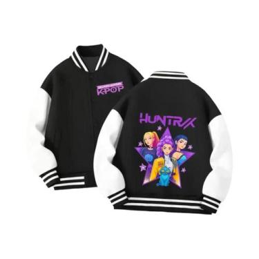 Imagem de Jaqueta De Beisebol KPop Demon Hunters Huntrix Para Meninos E Meninas,