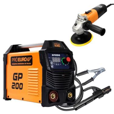 Imagem de Máquina de Solda Inversora Gp 200a Bivolt Pró Euro + Esmerilhadeira e Lixadeira PRE-720 110v