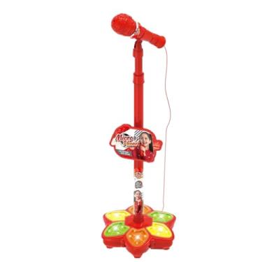Imagem de Microfone de Pé para Crianças - Brinquedos com Luzes LED Sem Fio,Brinquedo de Microfone de Pé com Altifalante - para Crianças em Casa Escola Viagens Festas de Aniversário e da Criança