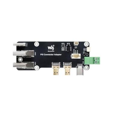 Imagem de Afypnisi Adaptador Micro HDMI para HDMI para Raspberry Pi 5/4B, saída dupla 4K, tipo C e potência de terminal, placa conversora HDMI compatível com monitores Raspberry Pi