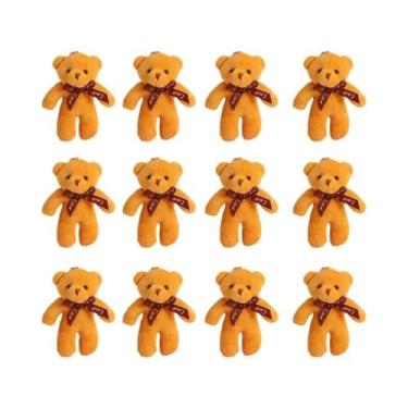 Imagem de Chaveiro De Pelúcia Mini Urso Colorido 6 12pcs Boneco De Pelúcia Pinge