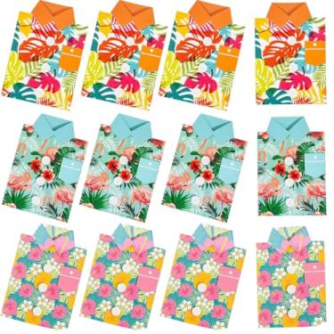 Imagem de Fun Express Camisa havaiana cartolina kit de artesanato – Faz 12