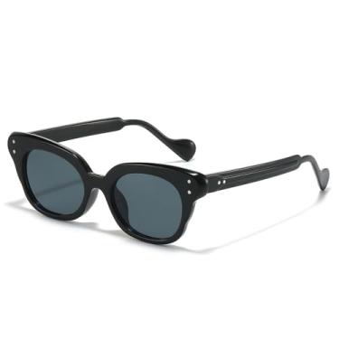 Imagem de Óculos de Sol UV400 - Lentes de Gelatina Olho de Gato Degradê para Homens e Mulheres, Ideais para Esportes ao Ar Livre, Corrida e Ciclismo, Preto