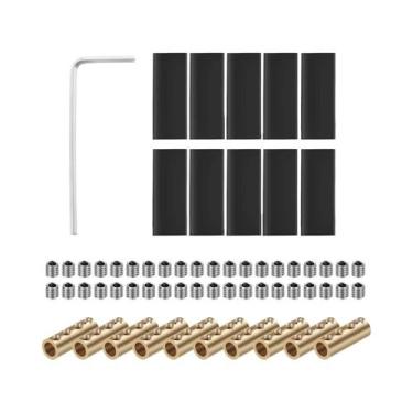 Imagem de Kit De Conectores De Fio De Cobre 80A 6AWG Com 10 Peças, Terminais De 