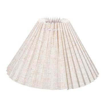 Imagem de WeiLaiKeQi Abajur plissado para luminária de mesa com base E27, moderno e fácil de montar, ideal para quarto, restaurante e casa, 39 Pregas
