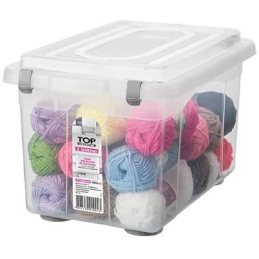 Imagem de Sanremo - Caixa Organizadora Plástica de 16,7 Litros e Tampa com Travas, Linha Top Stock
