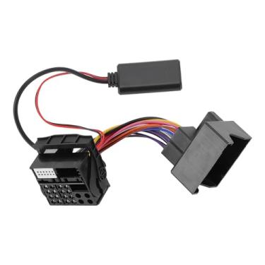 Imagem de Hihaha Chicote de rádio estéreo para Audi para Symphony CD/Navigator Bluetooth AUX adaptador cabo de música conveniente 11,5 cm, 1 peça, preto