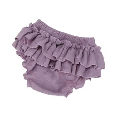 Imagem de Saia De Algodão Em Camadas Duplas Para Meninas Bebês, Shorts Muçulmano