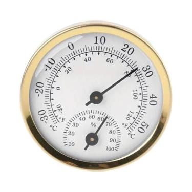 Imagem de Termômetro E Higrômetro Mecânico 2 Em 1 Montado Na Parede, Medidor Ana