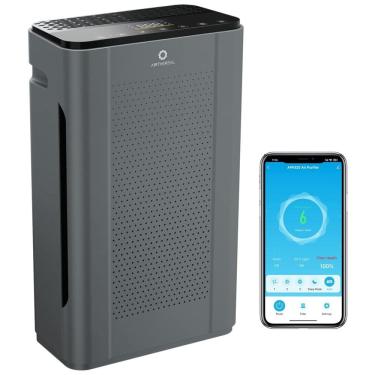 Imagem de Purificador de Ar com Filtro True HEPA, Área até 320 m2 e Controle por APP, Airthereal APH320, Cinza