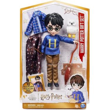 Imagem de Harry Potter Set De Luxo Com Boneco 20cm - Sunny Brinquedos