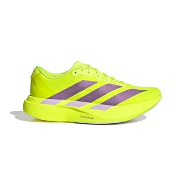 Imagem de Adidas Tênis feminino Adizero Evo Sl Woven W, Amarelo Solar/Ameixa Aurora/Ameixa em Pó, 8 Wide