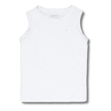 Imagem de Regata Infantil meninos Ogochi Masculina 2 4 6 e 8, 4, 0001 branca