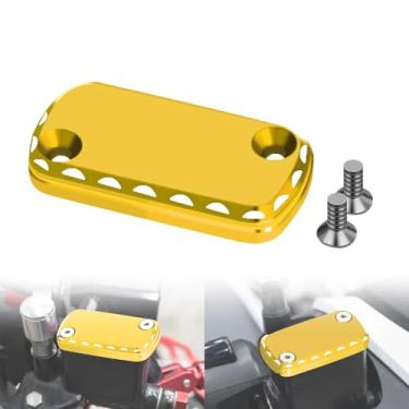 Imagem de Tampa do reservatório de fluido de freio dianteiro Monkey compatível com Monkey 125 CT125 Trail 125 DAX ST125 Acessórios de motocicleta Tampa do tanque de óleo do freio dianteiro (dourada)