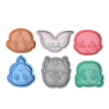 Imagem de Cortador Biscoito Molde Forma Coleção avatar a lenda de aang Marcador 