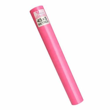 Imagem de Papel Adesivo Rosa 45cm x 5m Autocolante Forração,Decoração - Dac