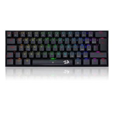 Imagem de Teclado Mecânico Gamer Redragon Dragonborn, RGB, Switch Brown, ABNT2, Black - Preto - Unissex - Ún-Unissex