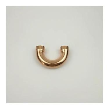 Imagem de Cobre 180 cotovelo encanamento encaixe de tubulação água gás óleo Scoket solda extremidade alimentação 180 graus 25,4 mm x 1,2 mm x 76