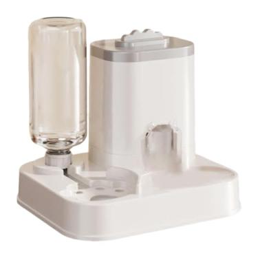 Imagem de Bothyi Alimentador e bebedouro de grande capacidade, versátil e com dispensador automático, para animais de estimação de pequeno médio porte, Cinza