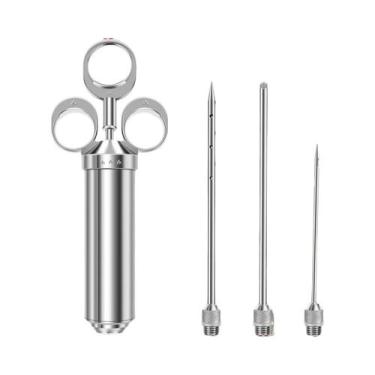 Imagem de Seringa Injetora De Carne De Peru Para Churrasco, Kit De Injetor De Sa