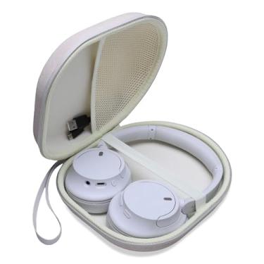 Imagem de Capa de transporte compatível com fones de ouvido Sony WH-1000XM4, WH-CH720N, WH-1000XM5, WH-CH520, ULT WEAR, WHCH710N, WH-CH510, capa rígida bege de viagem DR·AMIU