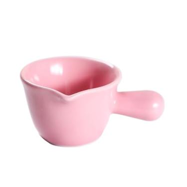 Imagem de Molho de cerâmica multicolorido, mini jarro de café, leite, molho com bico de gotejamento, jarra de leite (rosa)