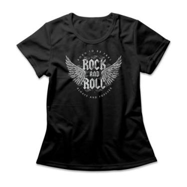 Imagem de Camiseta Feminina Rock And Roll - Studio Geek, M, Preto