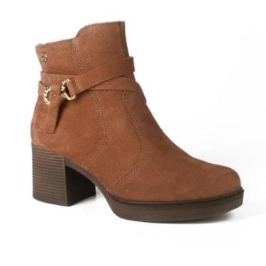 Imagem de Bota Dakota de Cano Curto Em Couro Feminina D0352-Feminino