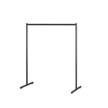 Imagem de Cabideiro para corredor piso interno quarto cabideiro tipo haste simples varal casa secagem roupas suporte chapéu haste (preto, grande)